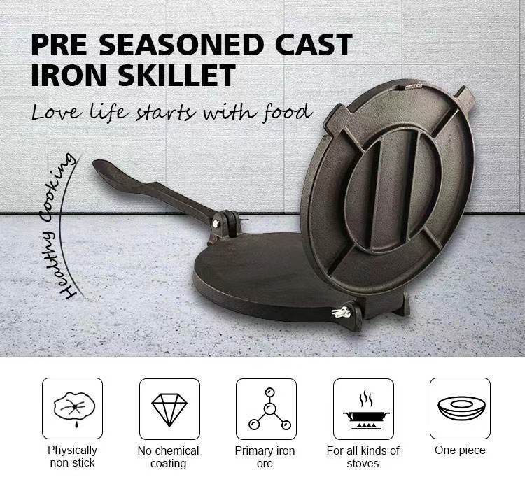&lt;trp-post-container data-trp-post-id=&#039;194&#039;&gt;Premium Pre-Seasoned Cast Iron Tortilla Press With Fold Handle&lt;/trp-post-container&gt;