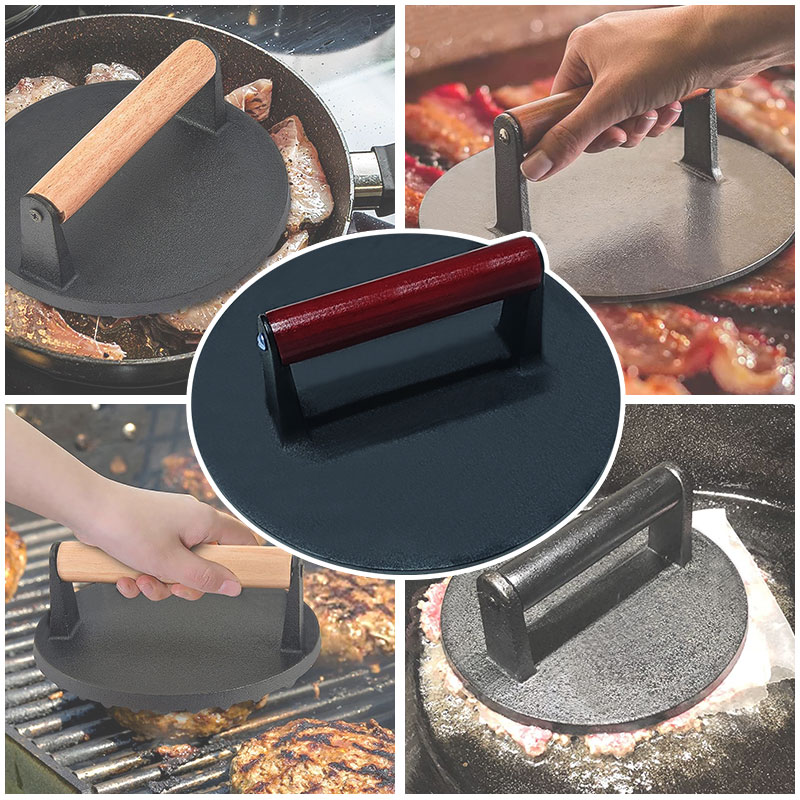<trp-post-container data-trp-post-id='188'>Hot Selling BBQ Non Stick Round Shape Pre-seasoned Cast Iron Bacon Press Meat Press Steak Patty Maker</trp-post-container> <trp-post-container data-trp-post-id='188'>Hot Selling BBQ Non Stick Round Shape Pre-seasoned Cast Iron Bacon Press Meat Press Steak Patty Maker</trp-post-container>