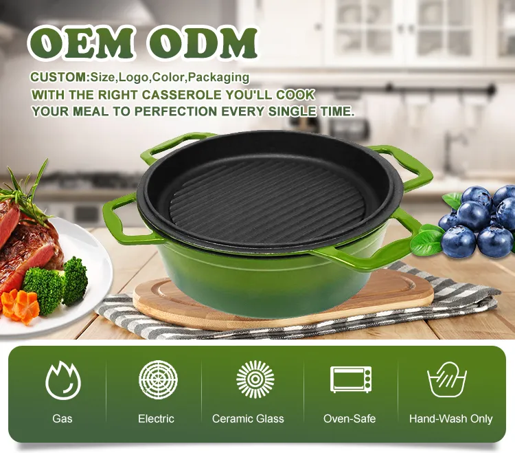 <trp-post-container data-trp-post-id='158'>Multi Function Premium Enameled Double Use 2 In 1 Cast Iron Dutch Oven With Skillet Lid</trp-post-container> <trp-post-container data-trp-post-id='158'>Multi Function Premium Enameled Double Use 2 In 1 Cast Iron Dutch Oven With Skillet Lid</trp-post-container>