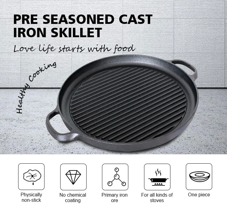 <trp-post-container data-trp-post-id='201'>Vegetable Oil Round Reversible Double Used Flat Grill Pans Cast Iron BBQ Griddle Plate</trp-post-container> <trp-post-container data-trp-post-id='201'>Vegetable Oil Round Reversible Double Used Flat Grill Pans Cast Iron BBQ Griddle Plate</trp-post-container>