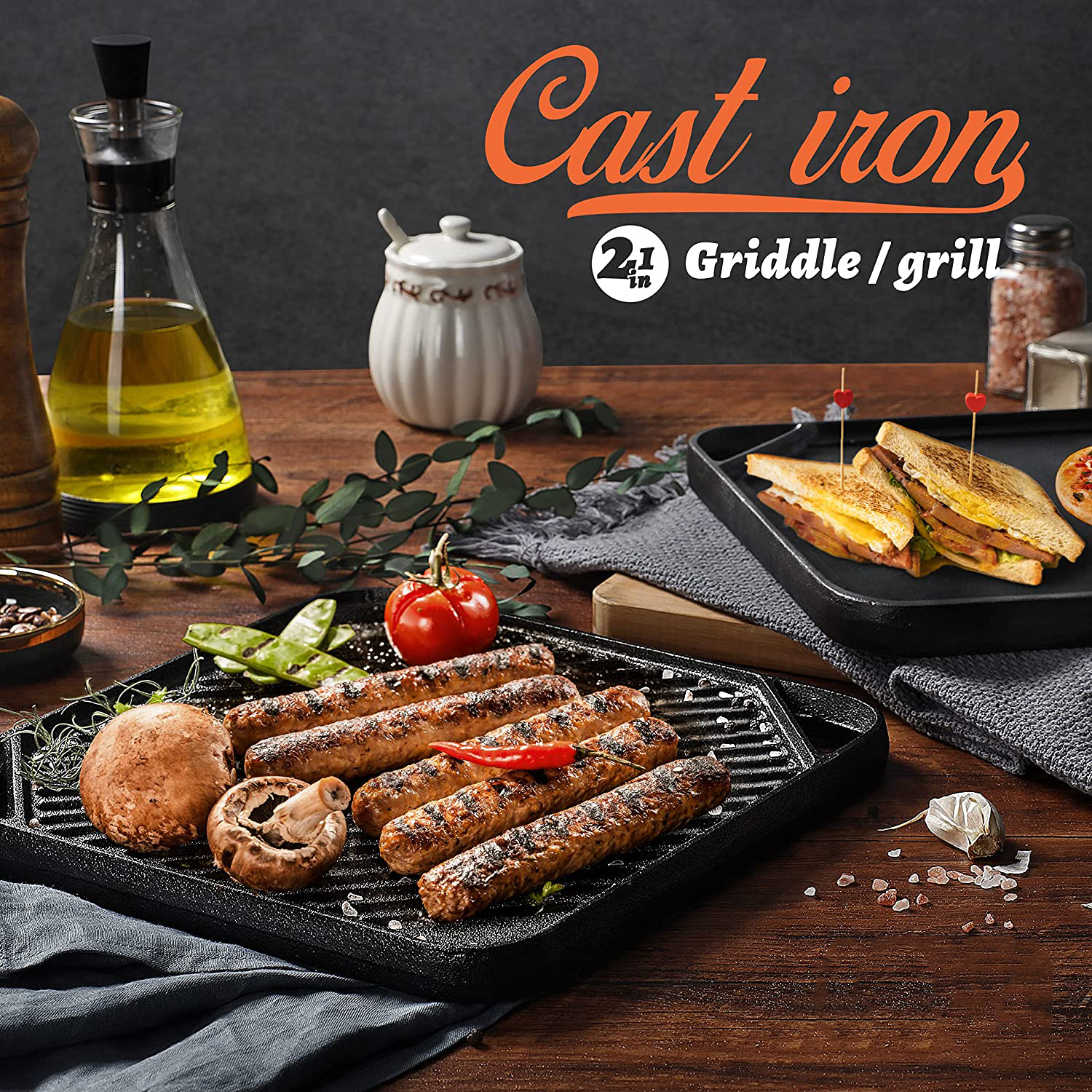 <trp-post-container data-trp-post-id='205'>10 inch Square Pre-seasoned Cast Iron Double Sided Grill Griddle for cooking pancakes Porterhouse steaks</trp-post-container> <trp-post-container data-trp-post-id='205'>10 inch Square Pre-seasoned Cast Iron Double Sided Grill Griddle for cooking pancakes Porterhouse steaks</trp-post-container>